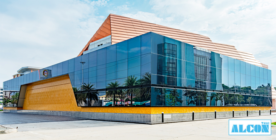 Nakhon Pathom Rajabhat University : Sirivora Panya Building - UNITIZED CURTAIN WALL - DOOR AND WINDOW SYSTEMS